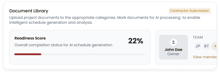 Contractor Schedule Review